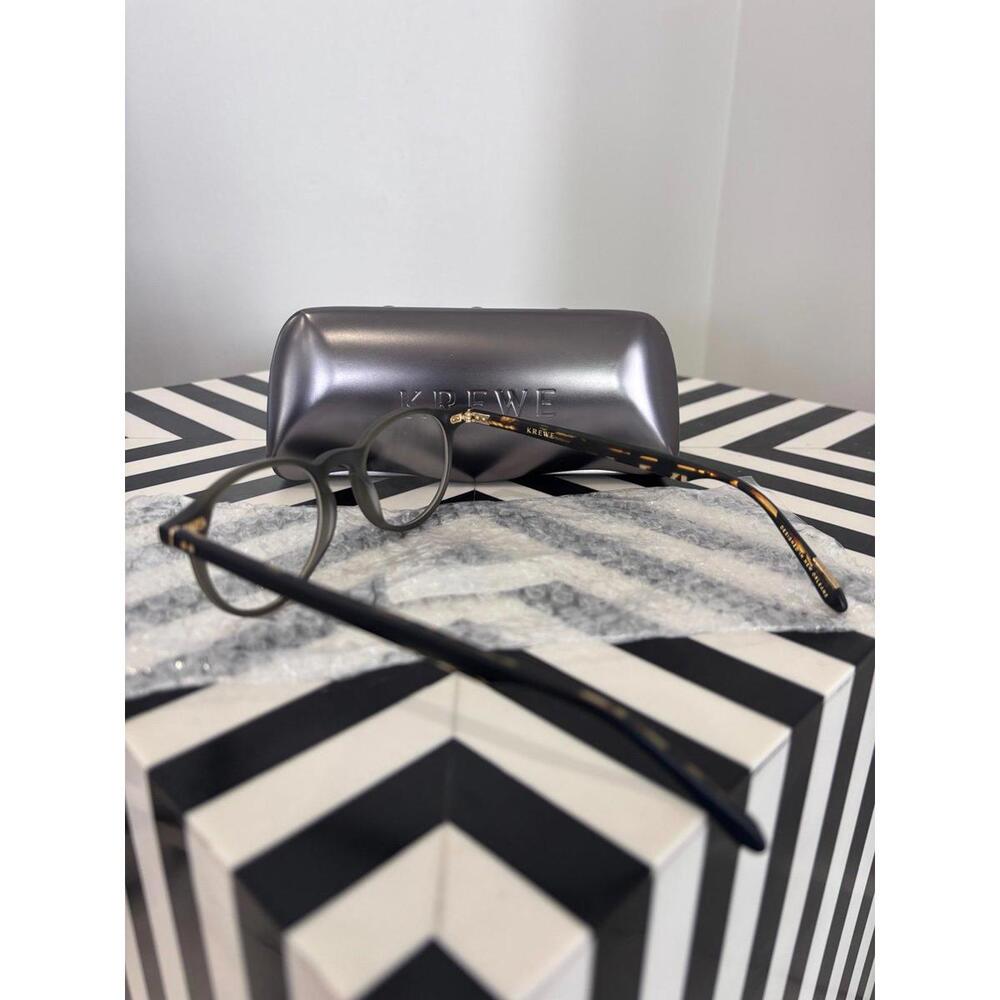 KREWE Calhoun Eyeglasses Matte Gray Frame 46-18 NEW w/ Case - Picture 3 of 3